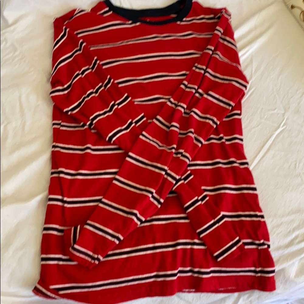 Striped  Mens/Boys blue and red long sleeve.